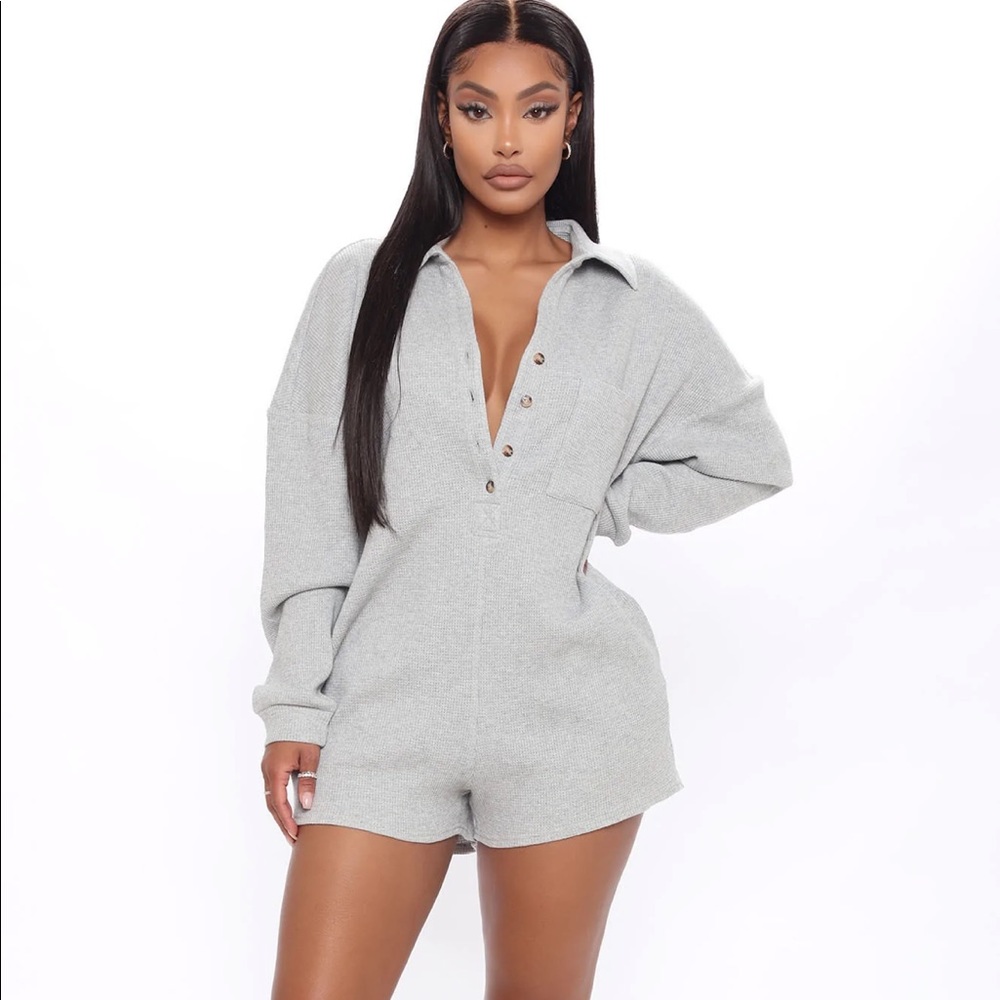 Fashion Nova Chilled Out Oversized Romper